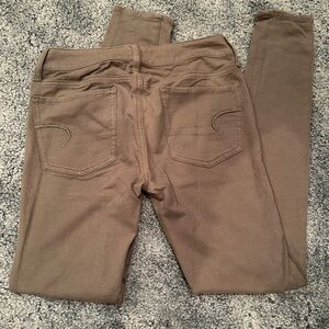 Green American Eagle Jeggings